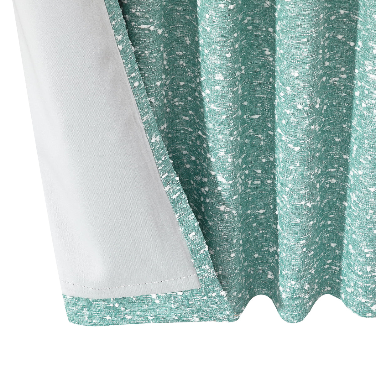 Elladera Boucle Blackout Curtain Panel, 1-Piece, Aqua, 50" W