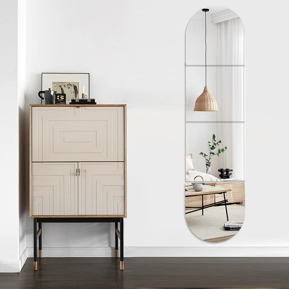 Elladera Full Body Length Mirrors for Walls, 12x12 4pcs Acrylic Plexiglass