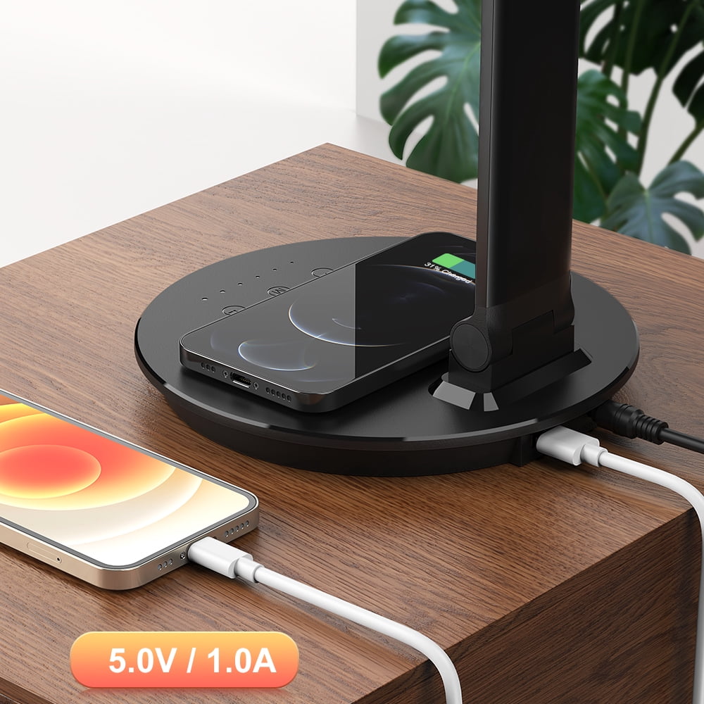 Elladera LED Desk Lamp with Usb Port Wireless Charging Charger Touch Control 5