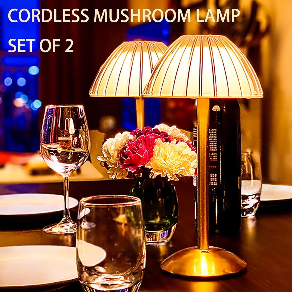 Elladera with Touch Sensor, 3 Color Dimmable Adjustable Brightness, Rechargeable