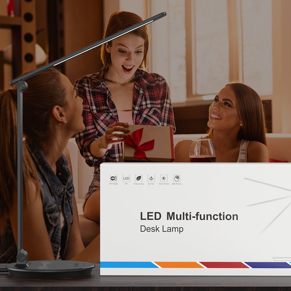 Elladera LED Desk Lamp with Usb Port Wireless Charging Charger Touch Control 5