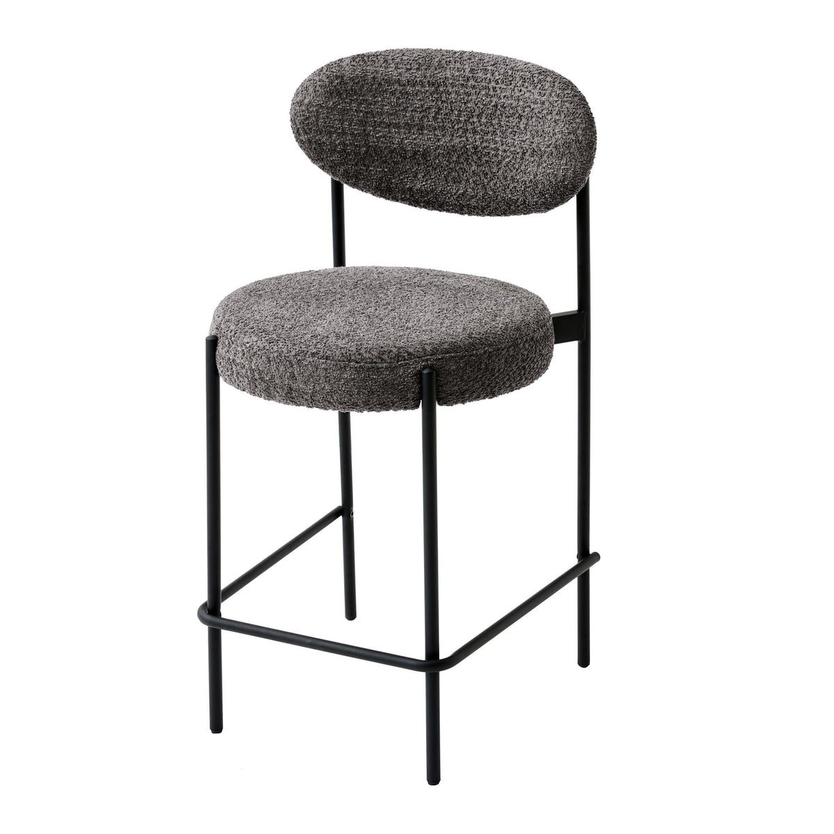 Elladera Boucle Counter Stool, Gray