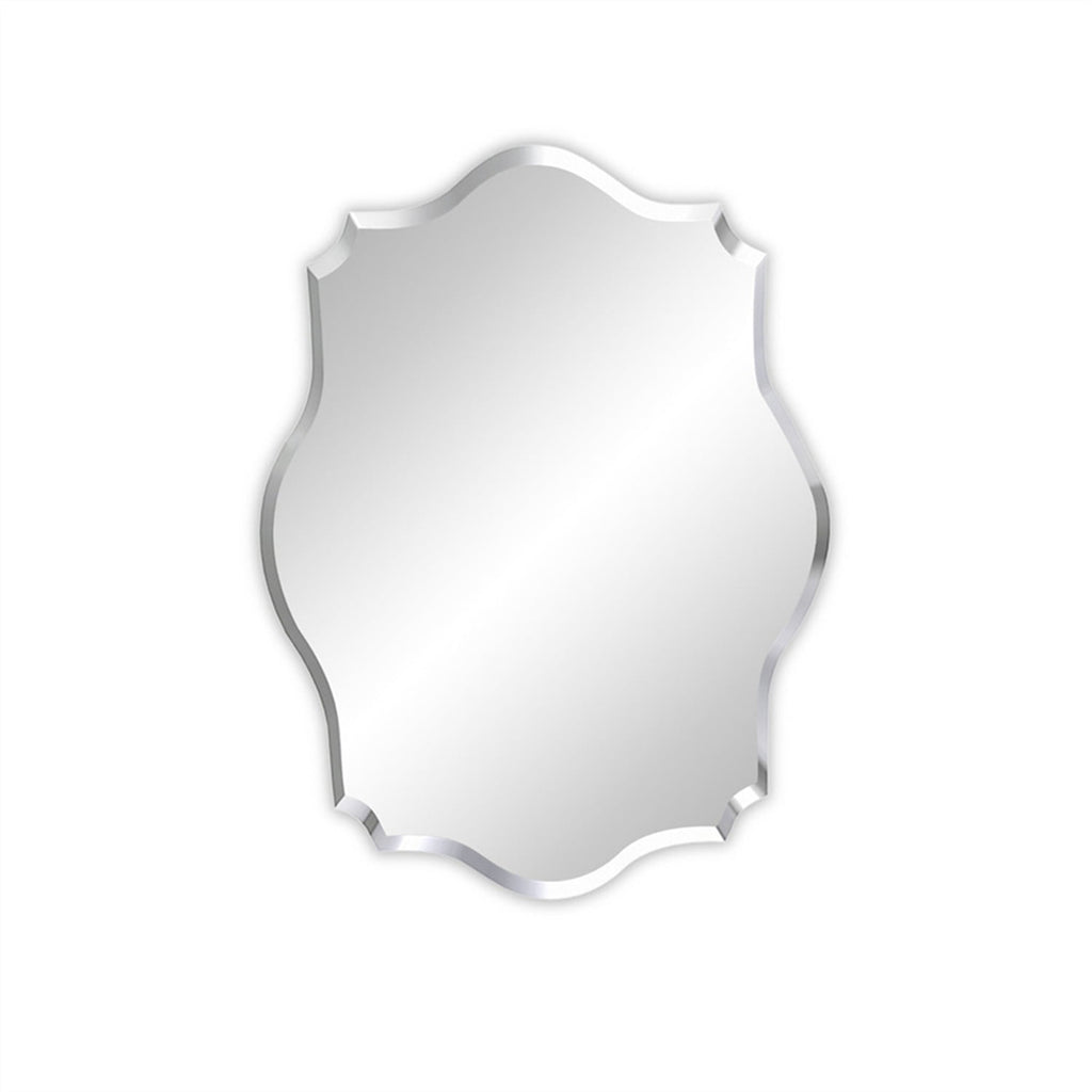 Elladera LUVODI 19.68x27.55 inch Irregular Wall Mirror Scalloped Beveled Edge