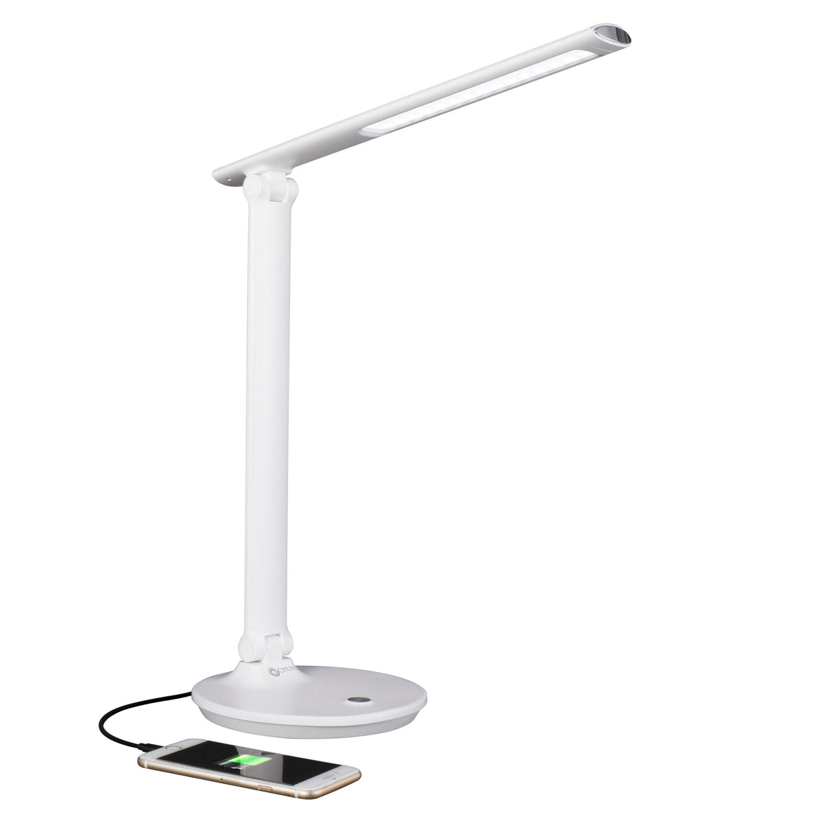 Elladera OttLite Command LED Desk Lamp with Voice Assist- White, Google Home and