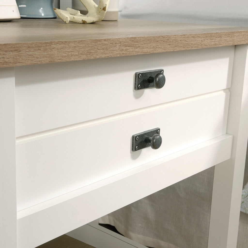 Elladera Sauder Cottage Road 1 Drawer Nightstand, Soft White Finish