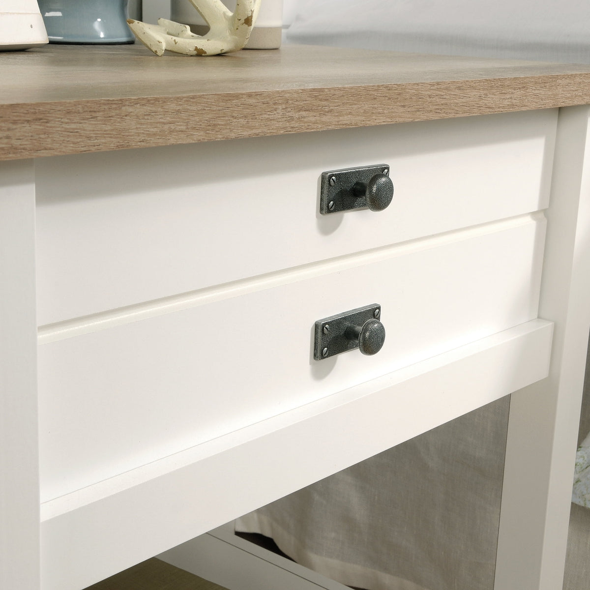 Elladera Sauder Cottage Road 1 Drawer Nightstand, Soft White Finish