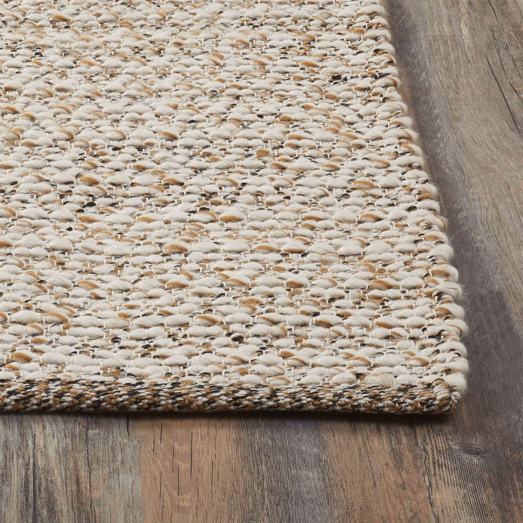 Elladera Beautiful Woven Boucle Scatter Rug by Drew Barrymore, 27" x 45", Ivory/Brown