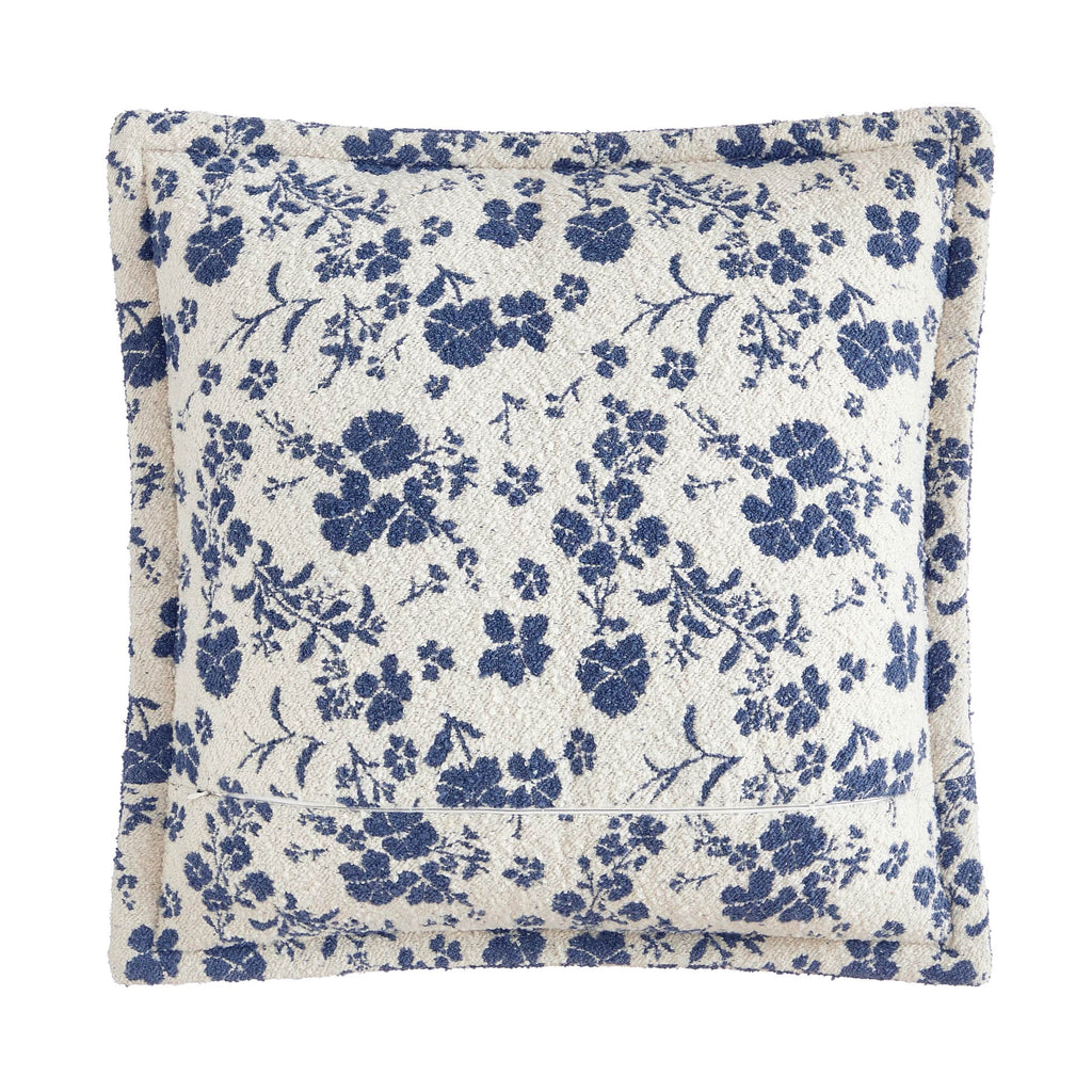 Elladera The Pioneer Woman Blue Daisy Boucle Decorative Pillow, 20" x 20"
