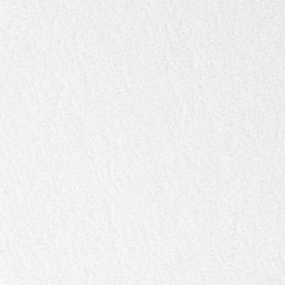 Elladera Modern Dowel Ottoman, Cream Boucle